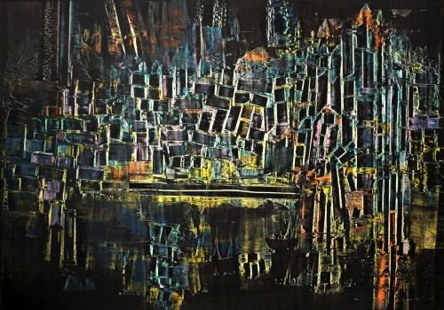 perrotin-peintures-La ville miroir-L125xH70